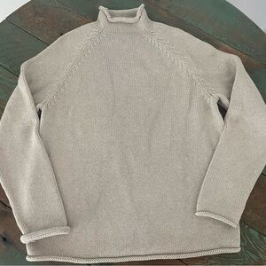 J. Crew Men's Beige Turtleneck Sweater
